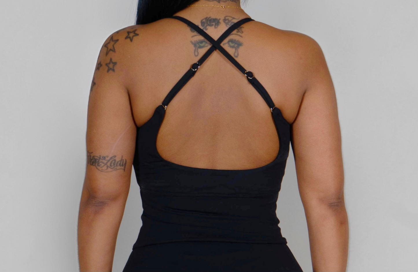 BLACK X SPORTS BRA TOP
