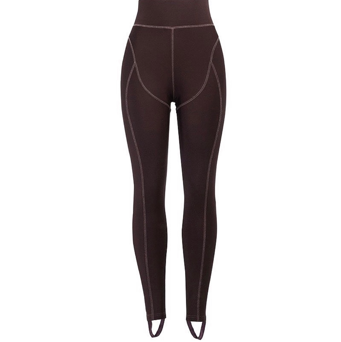 BROWN STITCH LEGGINGS