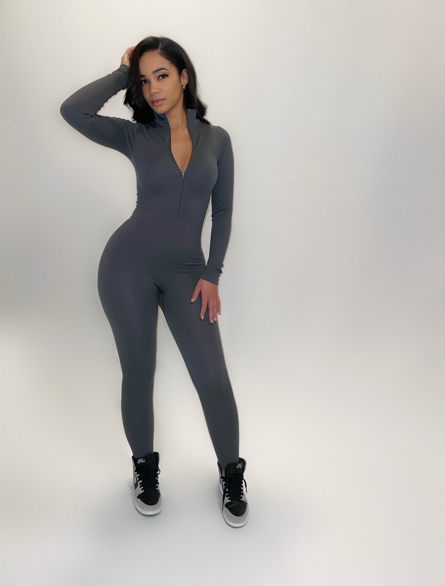 CHARCOAL JUMPSUIT