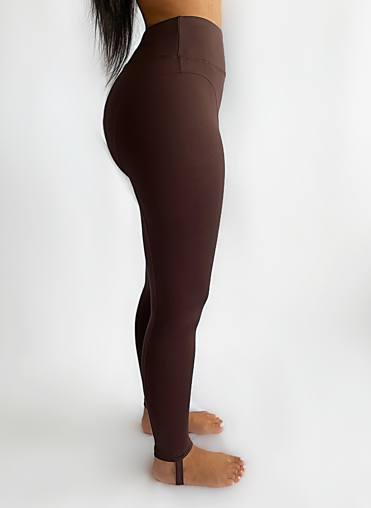 BROWN STITCH ACTIVE LEGGINGS