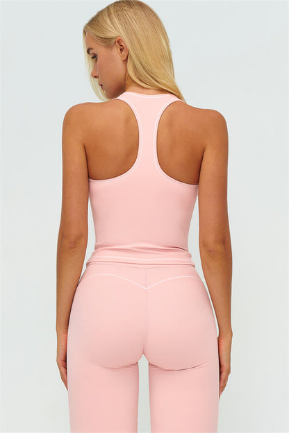 The Amara Crop Top Flared Leggings Set