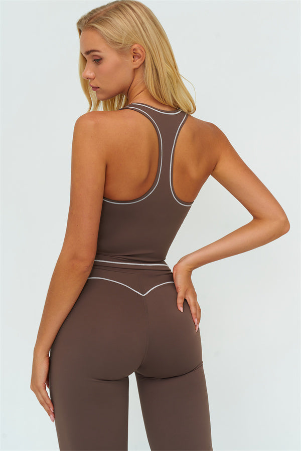 The Amara Crop Top Flared Leggings Set