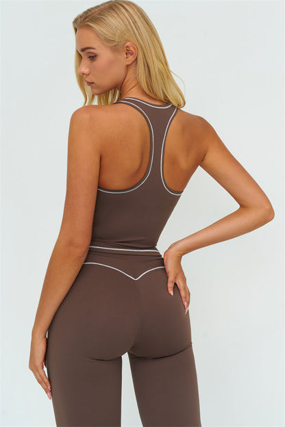 The Amara Crop Top Flared Leggings Set
