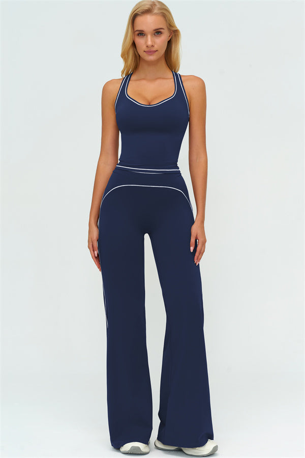 The Amara Crop Top Flared Leggings Set