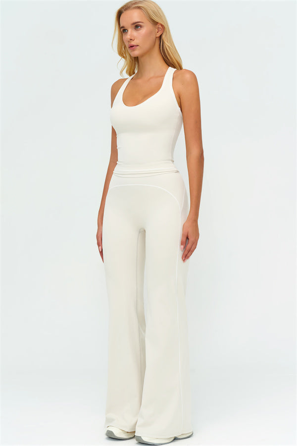 The Amara Crop Top Flared Leggings Set