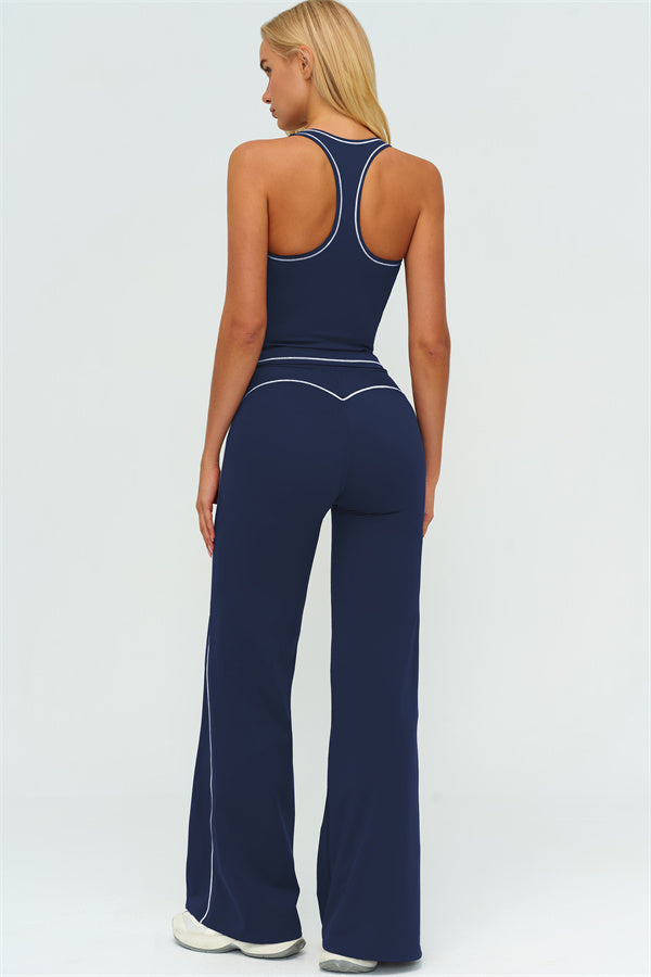 The Amara Crop Top Flared Leggings Set