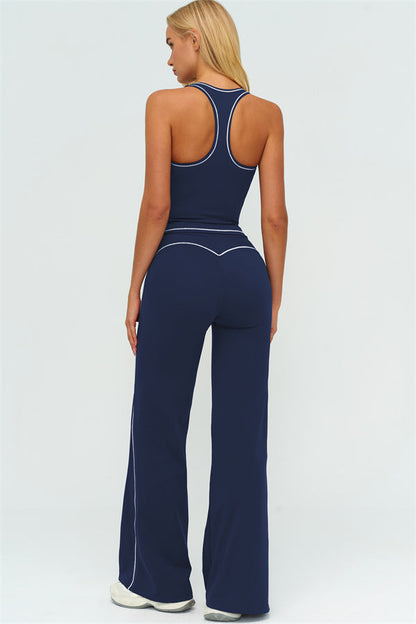 The Amara Crop Top Flared Leggings Set