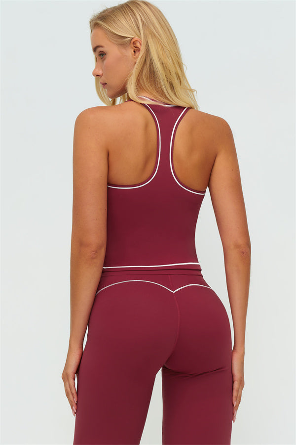The Amara Crop Top Flared Leggings Set