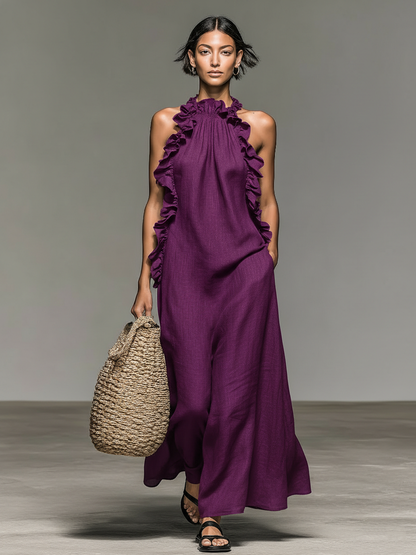Lilly Ruffle Maxi Dress