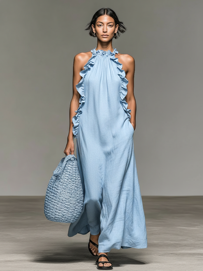 Lilly Ruffle Maxi Dress