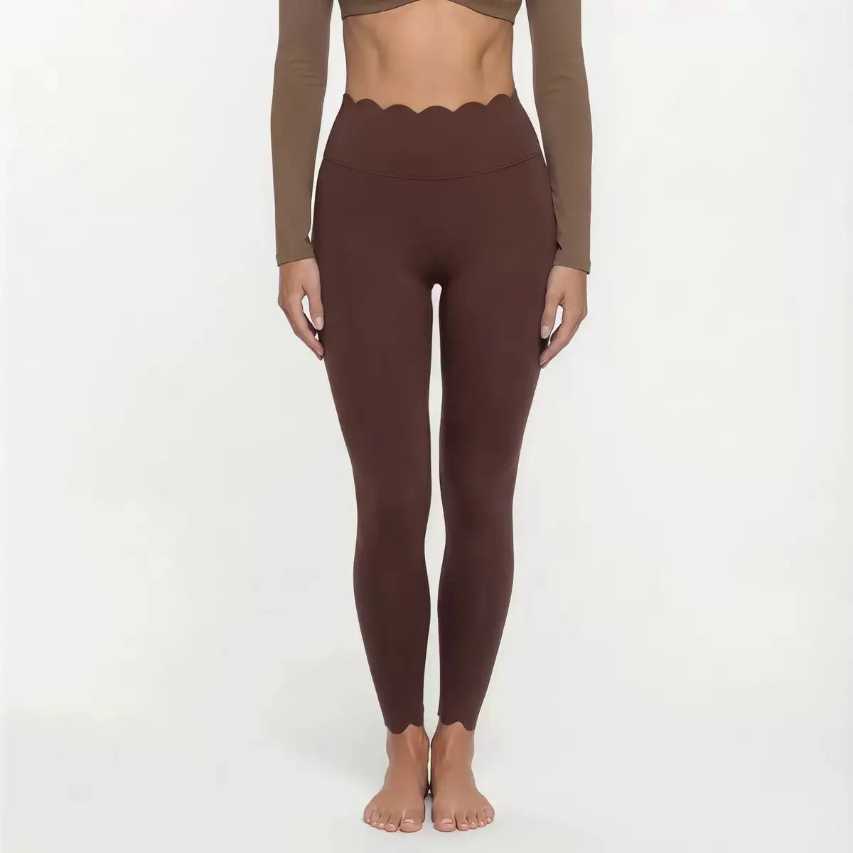 Gym Clothes Woman Color-blocking Lace Yoga Top Slim Fit Breathable Long Sleeve Sportswear Fitness Leggings Workout Athletic Wear