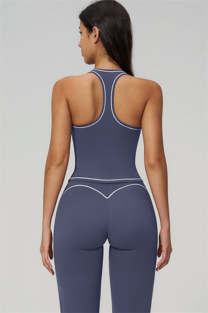 The Amara Crop Top Flared Leggings Set