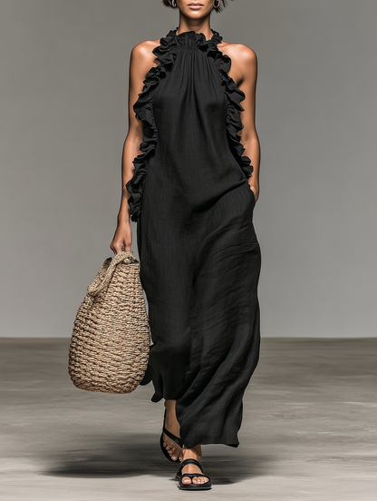 Lilly Ruffle Maxi Dress