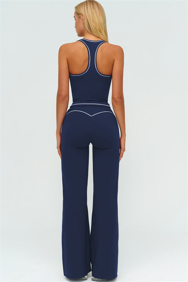 The Amara Crop Top Flared Leggings Set