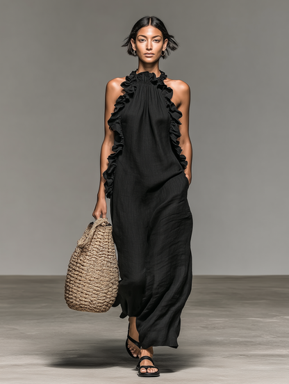 Lilly Ruffle Maxi Dress