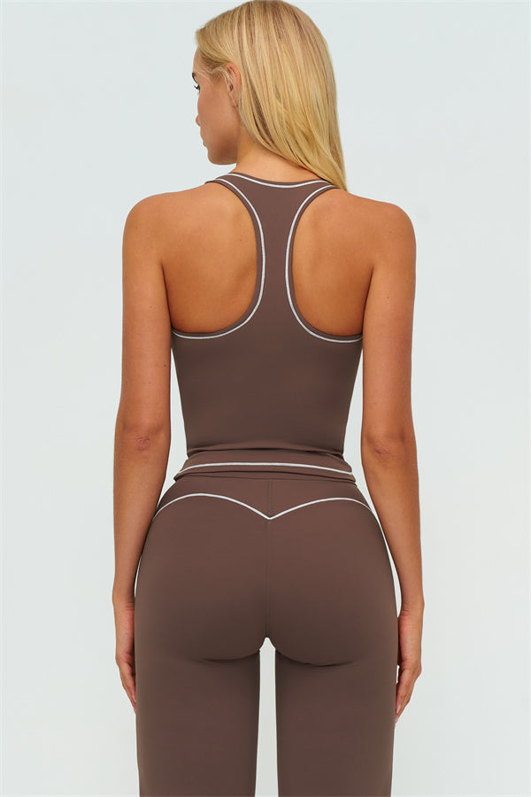 The Amara Crop Top Flared Leggings Set