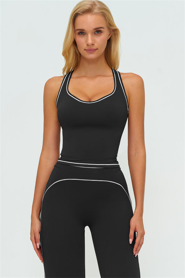 The Amara Crop Top Flared Leggings Set