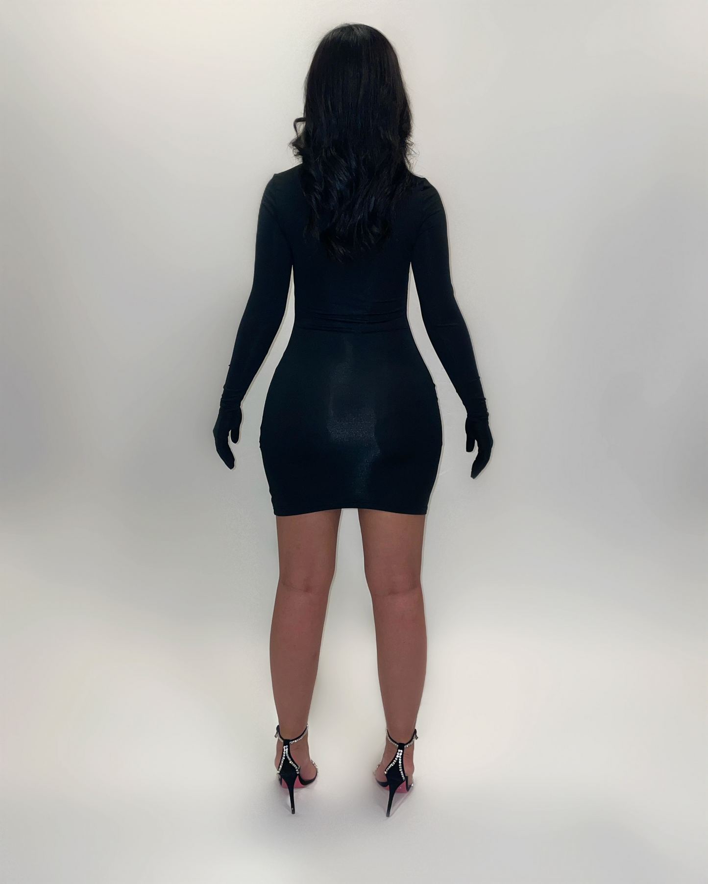 BLACK GLOVE DRESS