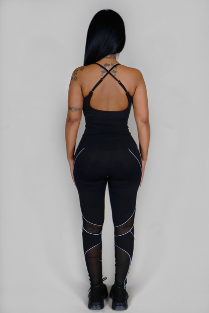 BLACK X SPORTS BRA TOP