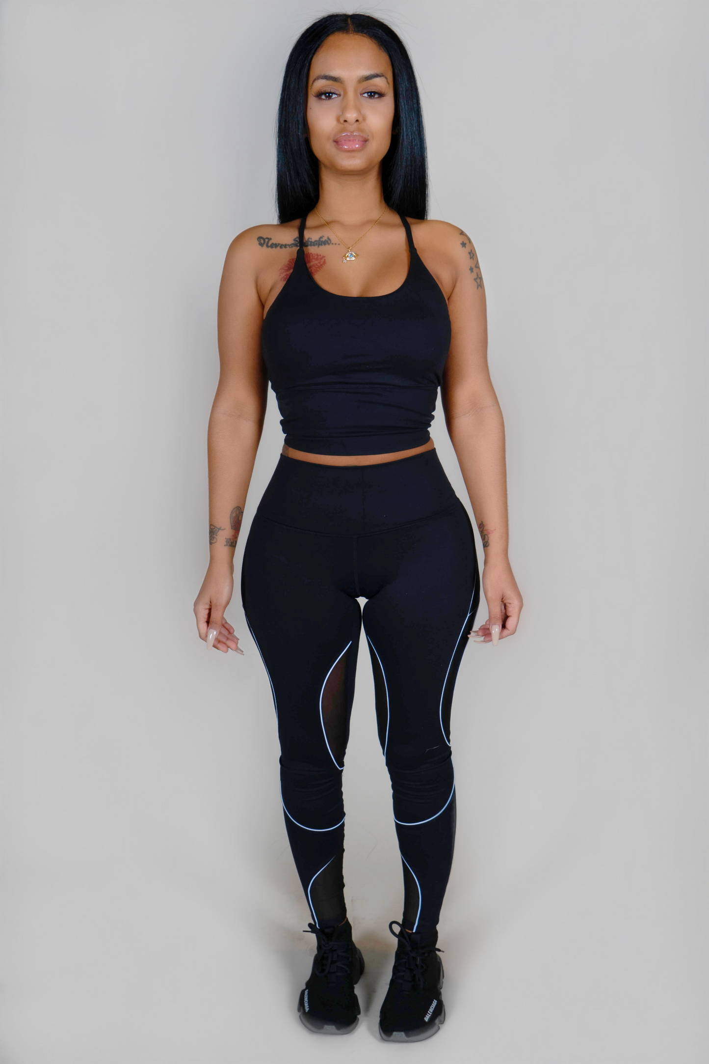 BLACK X SPORTS BRA TOP