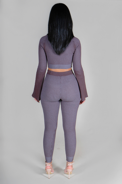 COCO BROWN FLARE SET