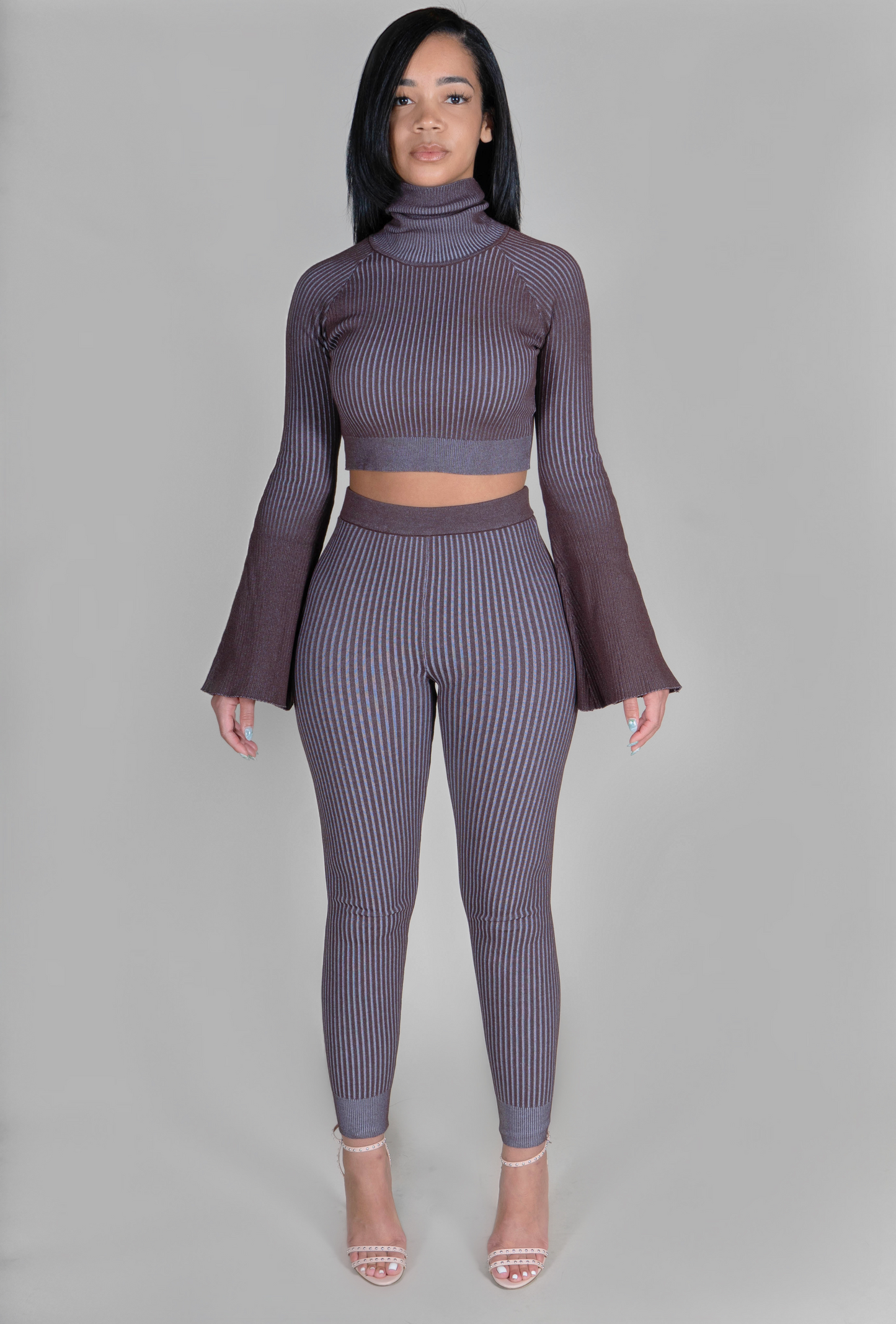COCO BROWN FLARE SET
