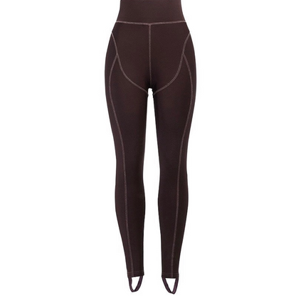BROWN STITCH LEGGINGS