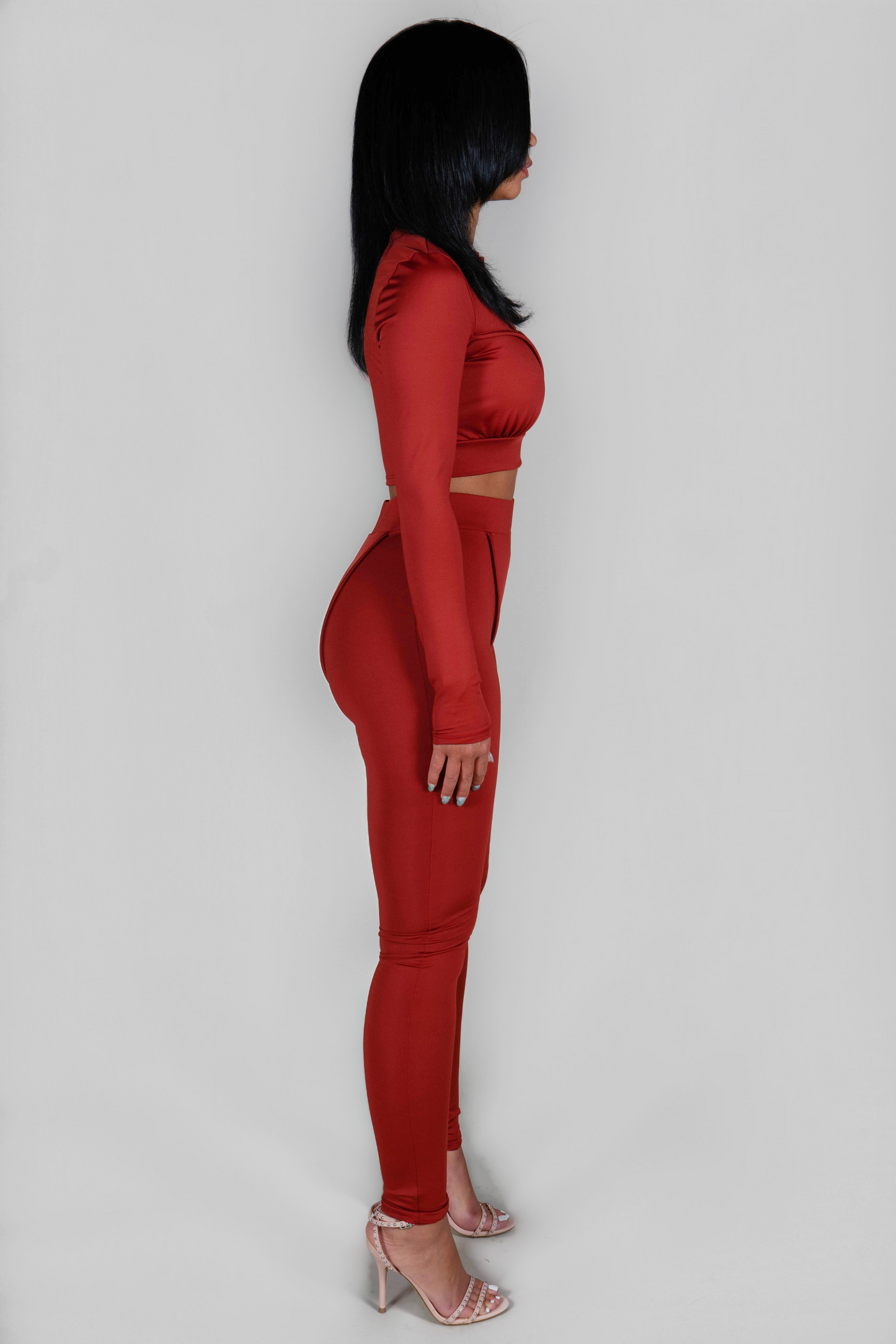 RUST STITCH LINING TWO PIECE SET