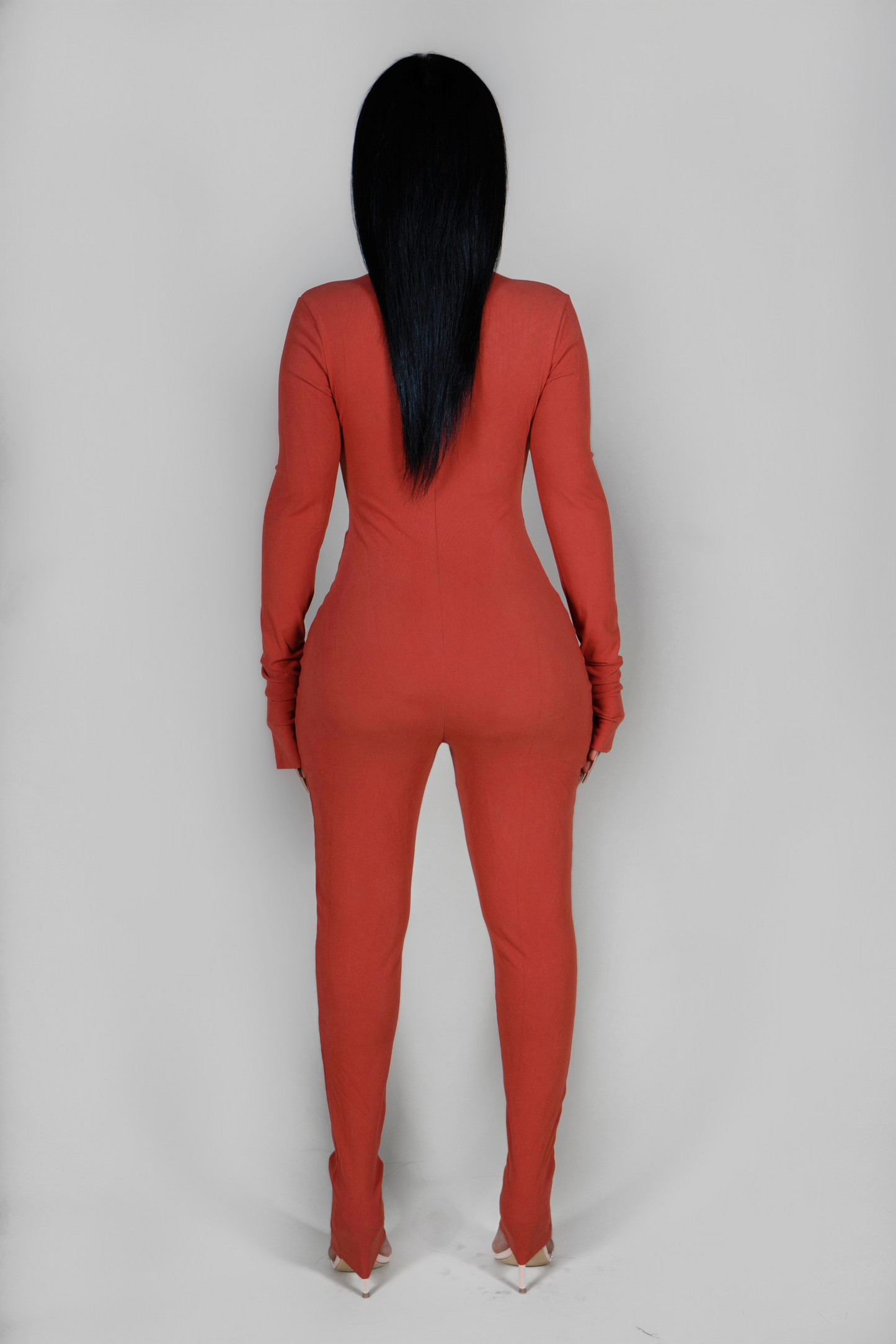 RUST DOUBLE SIDED JUMPSUIT
